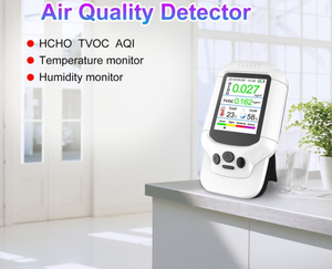 Monitor Portátil de Qualidade do Ar Interno PM2.5 PM1.0/PM10 HCHO/TVOC/Poeira <span class=keywords><strong>Detector</strong></span> de Gás Analisadores de Gás Categoria - Product Image 6