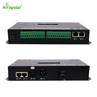 H807SA DMX512 LED contrôleur 8 canaux Artnet Protocal DMX vers SPI RGB IC PIXEL programmable LED contrôleur avec carte SD