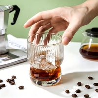 Tasse à café en verre créative résistante à la chaleur, 300 ml