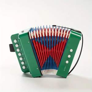 Mini acordeón para adultos <span class=keywords><strong>Piano</strong></span> <span class=keywords><strong>de</strong></span> 10 teclas con botones codificados por colores Teclado portátil para principiantes <span class=keywords><strong>Aprender</strong></span> viajes y fiestas - Product Image 3