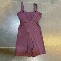 Combinaison de sport personnalisée à séchage rapide, sensation seconde peau, respirante, anti-transpiration, une pièce, dos nu, moulante, pour le yoga