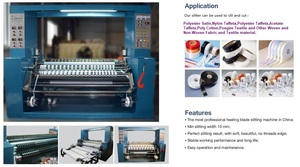 Semi-automatische hete-mes snijmachine voor satijnen lint met motor en aandrijving van het merk Havesino uit China - Product Image 5