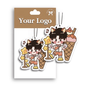 Deodorante per <span class=keywords><strong>Auto</strong></span> Personalizzato da Appendere, Prodotto Aromaterapico in Carta di Cotone da Posizionare sul Parabrezza - Product Image 6