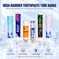 Tubes de dentifrice personnalisés en aluminium et plastique ABL 100 ml avec bouchon à vis, imprimés UV, emballage vide pour soins bucco-dentaires 12,7-35 mm