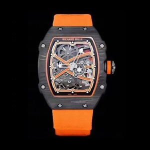 Reloj de Pulsera para Hombre con Esqueleto de Titanio y Fibra de Carbono, Movimiento de Cuarzo Japonés GL22, Correa de Fluororubber - Product Image 3