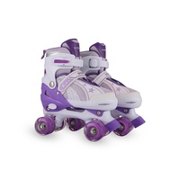 Promotion : Patins à roulettes réglables pour enfants, double rangée, pour l'extérieur, avec coque en maille PU, largeur 12 cm, roulements ABEC-7