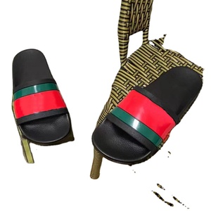 Sandalias de alta calidad para hombre de fábrica, pantuflas de cuero genuino para mujer, sandalias de diseñador de lujo de marca reconocida para mujer - Product Image 2