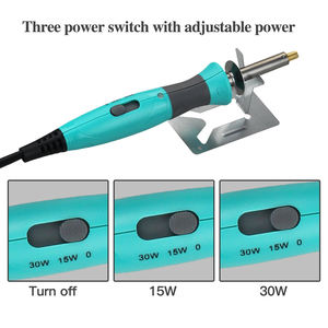 Kit <span class=keywords><strong>Profesional</strong></span> de Pirograbado con Pluma de Pirograbado y Control de Temperatura Ajustable para Manualidades, Cuero y Obras de Arte - Product Image 4