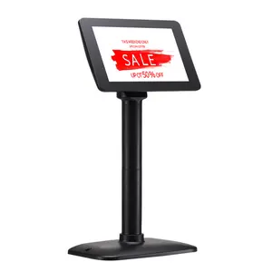 Stand second monitor check out customer display 7 inch IPS second monitor for POS system