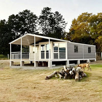 Maison de sport préfabriquée extensible à double aile, contemporaine, prête à l'emploi, avec structure en acier, à 1-2 étages, pour jardin, au design durable