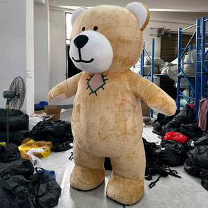 <span class=keywords><strong>Nouveau</strong></span> style : Costumes gonflables de mascotte ours brun patché pour événements, <span class=keywords><strong>location</strong></span>, publicité – Combinaison gonflable ours 2,2 m <span class=keywords><strong>en</strong></span> promotion - Product Image 2