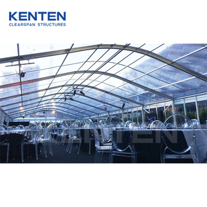 Tenda KENTEN per Progetti di Mensa, Grande Struttura in Vetro per Esterni, Tenda Permanente Curva per Catering e Caffetteria con Aria Condizionata - Product Image 3