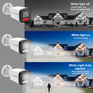 3K 5MP POE IP đầy đủ màu sắc mạng Máy ảnh HIK tương thích Cắm và chơi thông minh kép ánh sáng ban đêm tầm nhìn CCTV An Ninh Bullet <span class=keywords><strong>Camera</strong></span> - Product Image 2