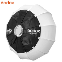 Godox CS-65T 65cm Lanterne Softbox Ronde Portable à Installation Rapide pour Flash de Studio Monture Bowens et Lumière LED en Direct