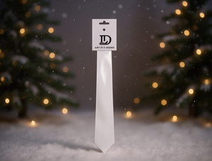 Ruban brillant long de 5 cm en plastique blanc pour décoration de Noël - Product Image 2