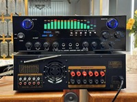Profesyonel 5.1 Kanal Dinamik Spektrum Amplifikatör 600W Yüksek Güçlü Ev Subwoofer'ı AV-555BT Metal Gövde USB/AUX Girişleri
