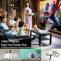 YDH-M8-G Mini vidéo Portable intérieur projecteur 750 Lumens double WiFi téléphone portable sans fil même écran chambre maison projecteur 4K