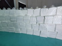 Absorbeurs de liquides à base d'huile, haute absorption, hydrofuges, 100% polypropylène, capacité d'absorption de 120 L/B, 40cm*50cm, blanc