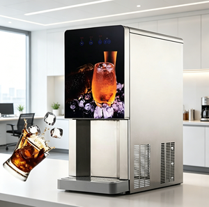 Dispensador <span class=keywords><strong>de</strong></span> Hielo y <span class=keywords><strong>Cerveza</strong></span> <span class=keywords><strong>de</strong></span> Acero Inoxidable <span class=keywords><strong>de</strong></span> Alto Rendimiento, Estilo Cafetería, con 2 Grifos, Grado Alimenticio, para Uso en Eventos y Restaurantes - Product Image 2