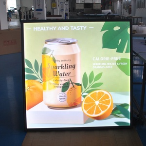 Cadre d'affiche de film rétro-éclairé par LED A1-A4 avec cadre de boîte à lumière lumineuse et support de panneau d'affichage pour annonces, prospectus et restaurant - Product Image 1