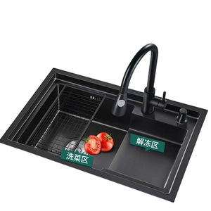 <b>Kitchen</b> <b>Sink</b> Single Bowl Undermount Rectangular Handmade Contemporary Stainless Steel 30 Inch - Product Image 3