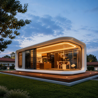 Capsule spatiale Apple Cabin, maison modulaire préfabriquée étanche pour l'extérieur, mini-maison mobile pour parc, villa, bureau, boutique