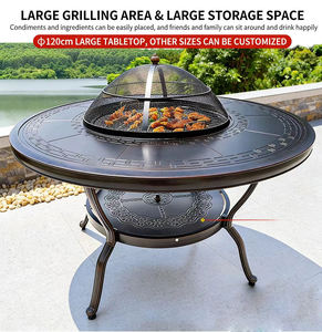 Ensemble de table de jardin <span class=keywords><strong>pour</strong></span> l'extérieur, cadre en aluminium, table de repas <span class=keywords><strong>pour</strong></span> balcon et <span class=keywords><strong>barbecue</strong></span> - Product Image 5