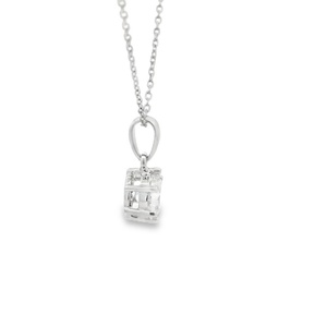 0.5Ct 1Ct 1.5Ct 2Ct Round Cut Lab Grown Diamond <b>Necklace</b> Pendant <b>D</b>-VS1 Diamond Solitaire <b>Necklace</b> Four Claws - Product Image 2