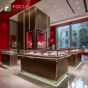 Custom Jewelry Display Cabinet Laminated Finish Mall Counter Showcase Cabinet - Product Image 6