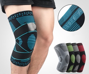 Fabricant de genouillère supporteur fitness élastique réglable soulagement de la douleur compression genouillère orthèse - Product Image 1