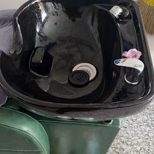 Bac à shampoing de salon, type assis, bac à rinçage, bac en céramique, accessoires de lit de shampoing, oreiller, appui-tête - Product Image 6