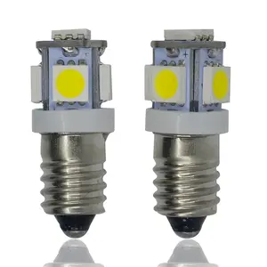 E10 LED-Lampen mit Schraub fuß 5-5050 DC 12V 1W Mini-Leuchten Innen leuchten 24V BA9S LED