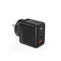 Chargeur mural 35W PD GaN USB A Type C double port, adaptateur de charge rapide, prise AU, certifié CE, pour téléphone, tablette, ordinateur portable