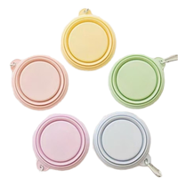 Conteneur de nourriture pour chien pliable en silicone portable de 350 ml, résistant à l'eau, durable, bol pour chat, animal de compagnie, camping en plein air
