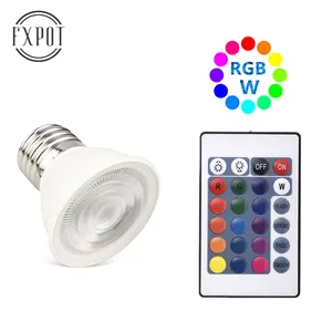 FXPOT Smart Led Spotlight Free Sample Creative IR Remote Control Design RGB Color Dimming E27 GU10 4.5w Led Spotlight