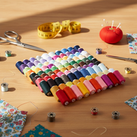 Lot de 10 bobines de fil à coudre 100 % polyester, 400 yards chacune, pour travaux d'aiguille, portable et tendance