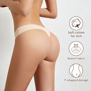 Slip da <span class=keywords><strong>donna</strong></span> all'ingrosso, taglie forti, traspiranti, a vita bassa, in seta ghiaccio, <span class=keywords><strong>senza</strong></span> cuciture - Product Image 4