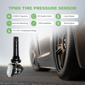 Universal <strong>TPMS</strong> Sensor 2 In 1 315&amp;433MHZ Universal Car <strong>TPMS</strong> Sensors <strong>Black</strong> Aluminum Valve Programmable <strong>Tire</strong> Pressure Gauge Sensor - Product Image 5