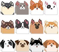 Bloc-Notes Adhésif pour Chat de Dessin Animé, Bloc-Notes Adhésif, Rappel de Notes Adhésives sur Ordinateur de Porte, 12 Pièces