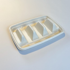 Cajas de Tacos Desechables de Fibra de Caña de Azúcar con Logotipo Personalizado, Contenedores para Comida y Cajas para Llevar Tortillas, Paquete de 3 - Product Image 4