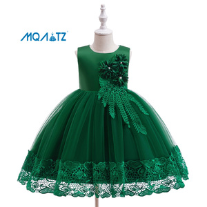 Robe de fête formelle en tulle fleuri MQATZ pour filles, idéale pour anniversaires et mariages, pour enfants de 3 à 8 ans, collection été AL0006 - Product Image 3