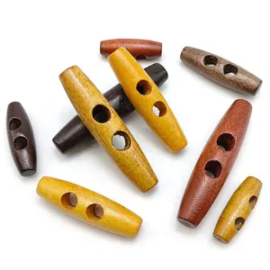 Natural Wood Toggle Toggle Wooden Buttons