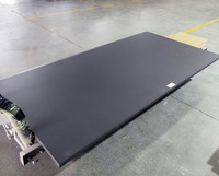 Escritorio Rectangular de madera MDF moderno personalizado, mesa de ordenador de oficina Industrial con acabado negro para estudio de niños