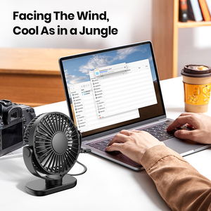 <span class=keywords><strong>Ventilateur</strong></span> de bureau <span class=keywords><strong>USB</strong></span> portable K62C avec câble de 1,2 m, fonctionnement ultra-silencieux, <span class=keywords><strong>grand</strong></span> débit d'air, <span class=keywords><strong>ventilateur</strong></span> de table personnel pour le bureau, la maison, l'étude - Product Image 3