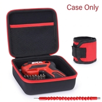 Estuche de almacenamiento para destornillador eléctrico, bolsa de herramientas con cremallera para juego de brocas para destornillador eléctrico inalámbrico SKIL, solo estuche