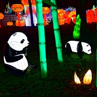 Maßgefertigtes Großes Outdoor-Tier-Laternen-Set Langlebige Wasserdichte Festival-Laterne für Zoo Outdoor-Festival-Lichtdekoration