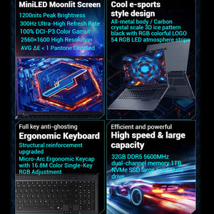 Ordinateur portable de jeu MECHREVO Canglong16 Ultra Cyberpowerpc, tout neuf, 16 pouces, MiniLED 300Hz, RTX 5090, Ryzen9 9955X3D, anglais, MECHREVO Gamin - Product Image 2
