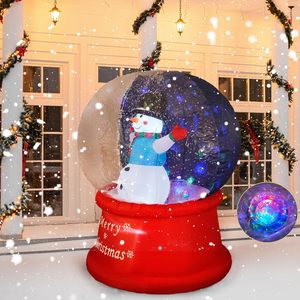 Bonhomme de neige gonflable LED lumineux, durable, imperméable, en polyester, pour Noël, 7,5 pieds, décoration intérieure/extérieure pour jardin - Product Image 4