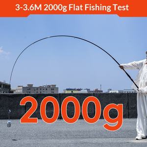 <span class=keywords><strong>Canne</strong></span> à pêche Carbon Rock Soft Tune Long Cast Shore Throwing avec grandes anneaux de guidage, 5+ sections, longueur pliée 88 cm - Vente en gros Weihai - Product Image 2