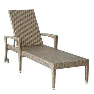 Bãi Biển Ghế Sân Lounger Bơi Hồ Bơi Nhựa Mây Dệt Đồ Nội Thất Sang Trọng Ngoài Trời KHUNG NHÔM Phong Cách Đồ Nội Thất Hiện Đại